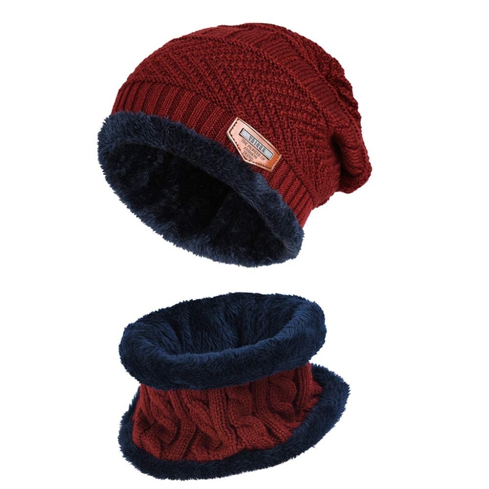 ✨✨BRAND NEW Winter Knit Skull Cap Beanie Hat with Neck Gaiter - Picture 6 of 6